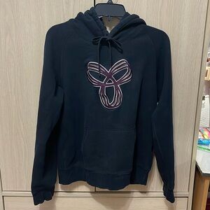 TNA Black Hooded Sweater Size Large